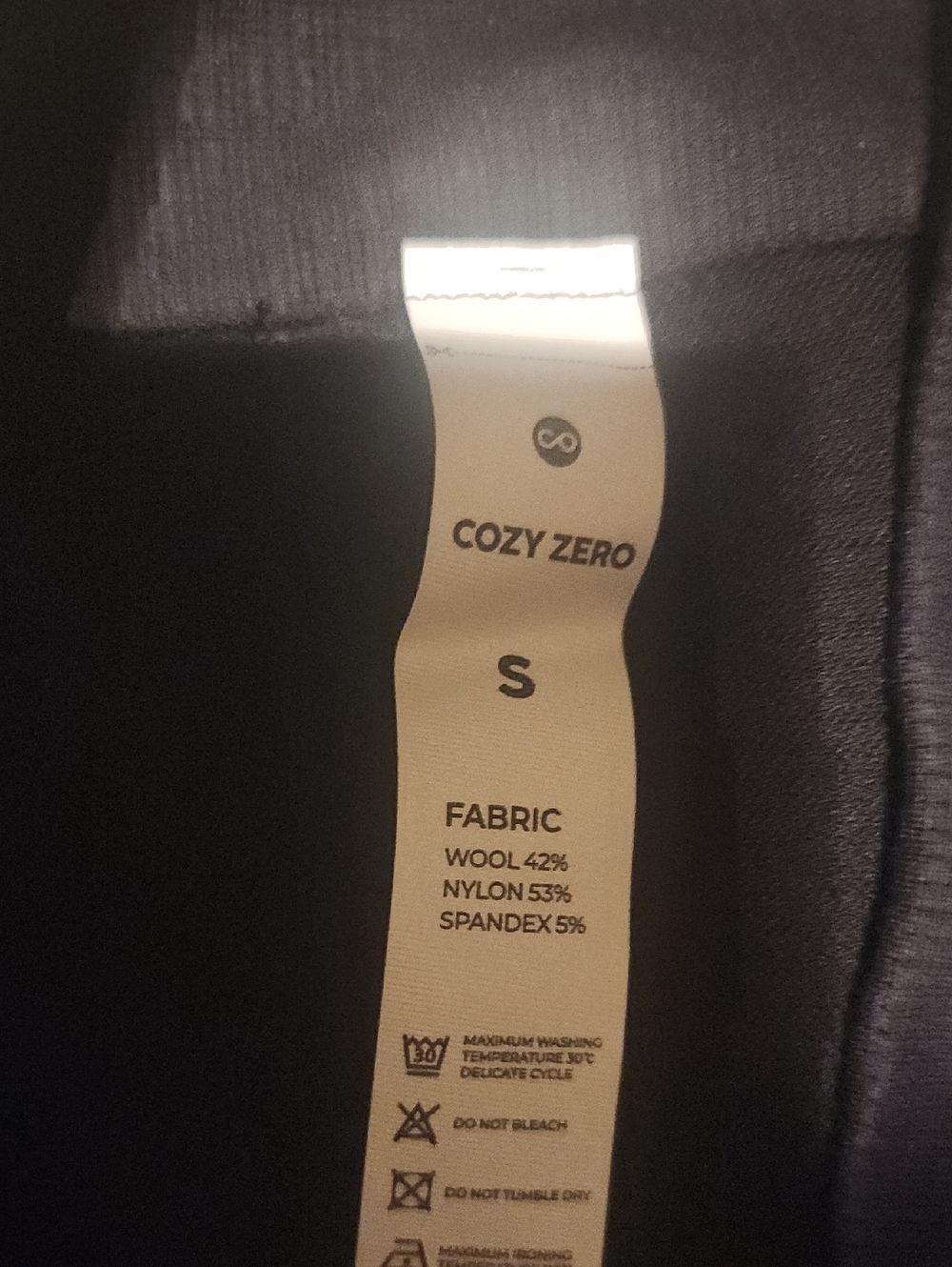 Cozy Zero Merino Medium Pressure Leggings Black Size Small - Picture 5 of 6